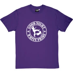 Good Night White Pride T-Shirt -ThinkWear Collective Sales good night white pride tshirt 2 purpletshirt
