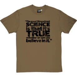 The Good Thing About Science T-Shirt -ThinkWear Collective Sales good thing science tshirt 1 olivetshirt