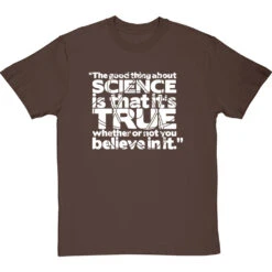 The Good Thing About Science T-Shirt -ThinkWear Collective Sales good thing science tshirt 2 hazelnuttshirt
