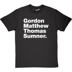 Gordon Matthew Thomas Sumner T-Shirt -ThinkWear Collective Sales gordon matthew thomas sumner tshirt 2 charcoaltshirt