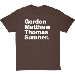 Gordon Matthew Thomas Sumner T-Shirt -ThinkWear Collective Sales gordon matthew thomas sumner tshirt 2 hazelnuttshirt