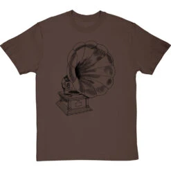 Gramophone T-Shirt -ThinkWear Collective Sales gramophone tshirt 1 hazelnuttshirt