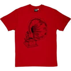 Gramophone T-Shirt -ThinkWear Collective Sales gramophone tshirt 1 redtshirt