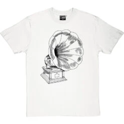 Gramophone T-Shirt -ThinkWear Collective Sales gramophone tshirt 1 whitetshirt