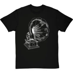 Gramophone T-Shirt -ThinkWear Collective Sales gramophone tshirt 2 blacktshirt