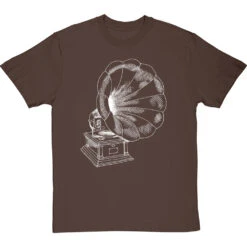 Gramophone T-Shirt -ThinkWear Collective Sales gramophone tshirt 2 hazelnuttshirt