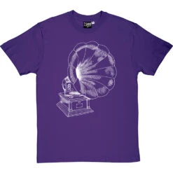 Gramophone T-Shirt -ThinkWear Collective Sales gramophone tshirt 2 purpletshirt