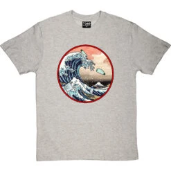 The Great Wave Off Kanagawa (Ocean Plastics) T-Shirt -ThinkWear Collective Sales great wave ocean plastics tshirt lightoxfordtshirt