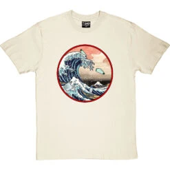 The Great Wave Off Kanagawa (Ocean Plastics) T-Shirt -ThinkWear Collective Sales great wave ocean plastics tshirt naturaltshirt