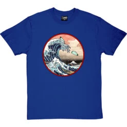 The Great Wave Off Kanagawa (Ocean Plastics) T-Shirt -ThinkWear Collective Sales great wave ocean plastics tshirt royalbluetshirt