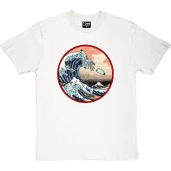 The Great Wave Off Kanagawa (Ocean Plastics) T-Shirt -ThinkWear Collective Sales great wave ocean plastics tshirt whitetshirt