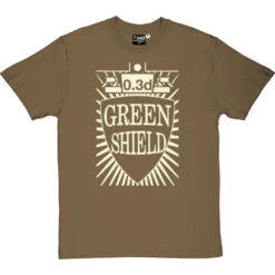 Green Shield Stamps T-Shirt -ThinkWear Collective Sales green shield stamp tshirt olivetshirt