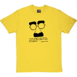 Groucho Marx T-Shirt -ThinkWear Collective Sales groucho marx tshirt 1 yellowtshirt