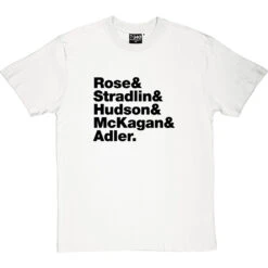 Guns N' Roses T Shirt Line-Up T-Shirt -ThinkWear Collective Sales guns n roses tshirt 1 whitetshirt