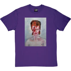 Aladdin Sane By Hadrian Richards T-Shirt -ThinkWear Collective Sales hadrian aladin sane tshirt purpletshirt