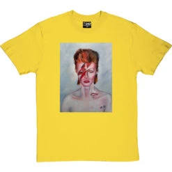 Aladdin Sane By Hadrian Richards T-Shirt -ThinkWear Collective Sales hadrian aladin sane tshirt yellowtshirt