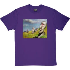 Easter Island Division Bell By Hadrian Richards T-Shirt 26 Easter Island Division Bell By Hadrian Richards T-Shirt -ThinkWear Collective Sales hadrian easter tshirt purpletshirt