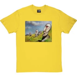 Easter Island Division Bell By Hadrian Richards T-Shirt 29 Easter Island Division Bell By Hadrian Richards T-Shirt -ThinkWear Collective Sales hadrian easter tshirt yellowtshirt
