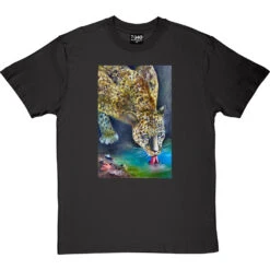 Leopard By Hadrian Richards T-Shirt -ThinkWear Collective Sales hadrian leopard tshirt charcoaltshirt