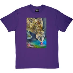 Leopard By Hadrian Richards T-Shirt -ThinkWear Collective Sales hadrian leopard tshirt purpletshirt