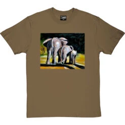 Morning Stroll By Hadrian Richards T-Shirt -ThinkWear Collective Sales hadrian morning stroll tshirt olivetshirt