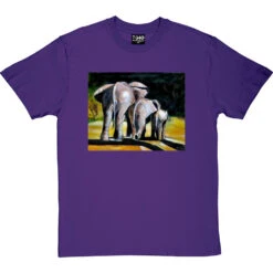 Morning Stroll By Hadrian Richards T-Shirt -ThinkWear Collective Sales hadrian morning stroll tshirt purpletshirt