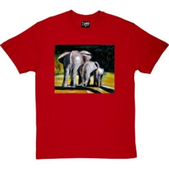 Morning Stroll By Hadrian Richards T-Shirt -ThinkWear Collective Sales hadrian morning stroll tshirt redtshirt