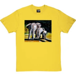 Morning Stroll By Hadrian Richards T-Shirt -ThinkWear Collective Sales hadrian morning stroll tshirt yellowtshirt