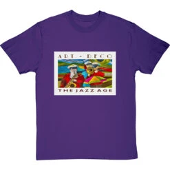 Art Deco The Jazz Age By Hadrian Richards T-Shirt -ThinkWear Collective Sales hadrian richards art deco the jazz age tshirt purpletshirt