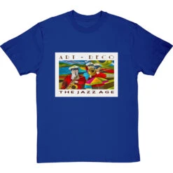 Art Deco The Jazz Age By Hadrian Richards T-Shirt -ThinkWear Collective Sales hadrian richards art deco the jazz age tshirt royalbluetshirt