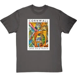 Cornwall: Land, Sea & Troika By Hadrian Richards T-Shirt 28 Cornwall: Land, Sea & Troika By Hadrian Richards T-Shirt -ThinkWear Collective Sales hadrian richards cornwall land sea troika tshirt charcoaltshirt