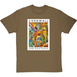 Cornwall: Land, Sea & Troika By Hadrian Richards T-Shirt 25 Cornwall: Land, Sea & Troika By Hadrian Richards T-Shirt -ThinkWear Collective Sales hadrian richards cornwall land sea troika tshirt olivetshirt