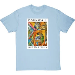 Cornwall: Land, Sea & Troika By Hadrian Richards T-Shirt 26 Cornwall: Land, Sea & Troika By Hadrian Richards T-Shirt -ThinkWear Collective Sales hadrian richards cornwall land sea troika tshirt skybluetshirt