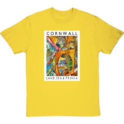 Cornwall: Land, Sea & Troika By Hadrian Richards T-Shirt 29 Cornwall: Land, Sea & Troika By Hadrian Richards T-Shirt -ThinkWear Collective Sales hadrian richards cornwall land sea troika tshirt yellowtshirt