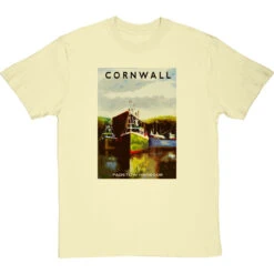 Cornwall: Padstow Harbour By Hadrian Richards T-Shirt -ThinkWear Collective Sales hadrian richards cornwall padstow harbour tshirt naturaltshirt