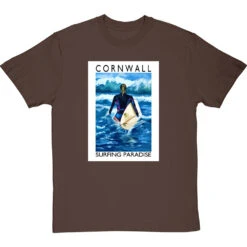 Cornwall: Surfing Paradise By Hadrian Richards T-Shirt -ThinkWear Collective Sales hadrian richards cornwall surfing paradise tshirt hazelnuttshirt