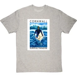 Cornwall: Surfing Paradise By Hadrian Richards T-Shirt -ThinkWear Collective Sales hadrian richards cornwall surfing paradise tshirt lightoxfordtshirt
