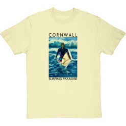 Cornwall: Surfing Paradise By Hadrian Richards T-Shirt -ThinkWear Collective Sales hadrian richards cornwall surfing paradise tshirt naturaltshirt
