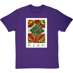 Eire By Hadrian Richards T-Shirt -ThinkWear Collective Sales hadrian richards eire travel print tshirt purpletshirt