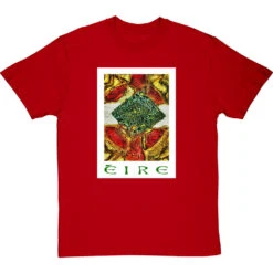Eire By Hadrian Richards T-Shirt -ThinkWear Collective Sales hadrian richards eire travel print tshirt redtshirt