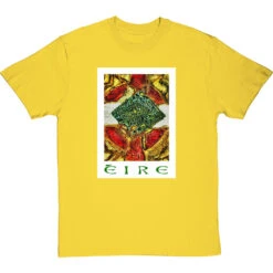 Eire By Hadrian Richards T-Shirt -ThinkWear Collective Sales hadrian richards eire travel print tshirt yellowtshirt