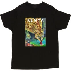 Kenya Masai Mara By Hadrian Richards T-Shirt -ThinkWear Collective Sales hadrian richards kenya masai mara tshirt black mens v neck tshirt