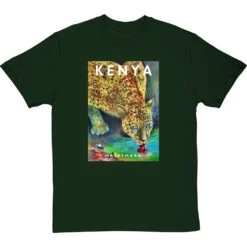 Kenya Masai Mara By Hadrian Richards T-Shirt -ThinkWear Collective Sales hadrian richards kenya masai mara tshirt bottlegreentshirt