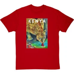 Kenya Masai Mara By Hadrian Richards T-Shirt -ThinkWear Collective Sales hadrian richards kenya masai mara tshirt redtshirt