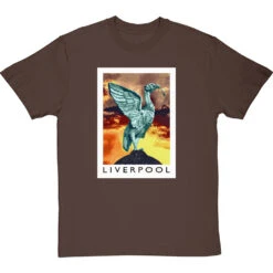 Liverpool Travel Print By Hadrian Richards T-Shirt -ThinkWear Collective Sales hadrian richards liverpool travel print tshirt hazelnuttshirt
