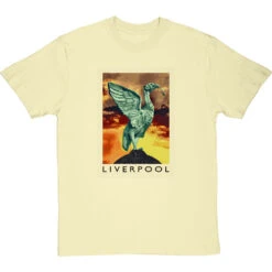 Liverpool Travel Print By Hadrian Richards T-Shirt -ThinkWear Collective Sales hadrian richards liverpool travel print tshirt naturaltshirt