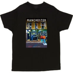 Manchester: The City Arms By Hadrian Richards T-Shirt -ThinkWear Collective Sales hadrian richards manchester city arms tshirt black mens v neck tshirt