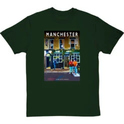 Manchester: The City Arms By Hadrian Richards T-Shirt -ThinkWear Collective Sales hadrian richards manchester city arms tshirt bottlegreentshirt