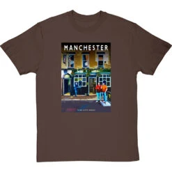 Manchester: The City Arms By Hadrian Richards T-Shirt -ThinkWear Collective Sales hadrian richards manchester city arms tshirt hazelnuttshirt