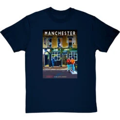 Manchester: The City Arms By Hadrian Richards T-Shirt -ThinkWear Collective Sales hadrian richards manchester city arms tshirt navybluetshirt